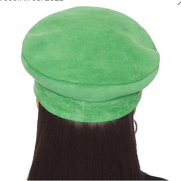 Lack Of Color Lola Suede Green Hat. NWT! Sz M & L